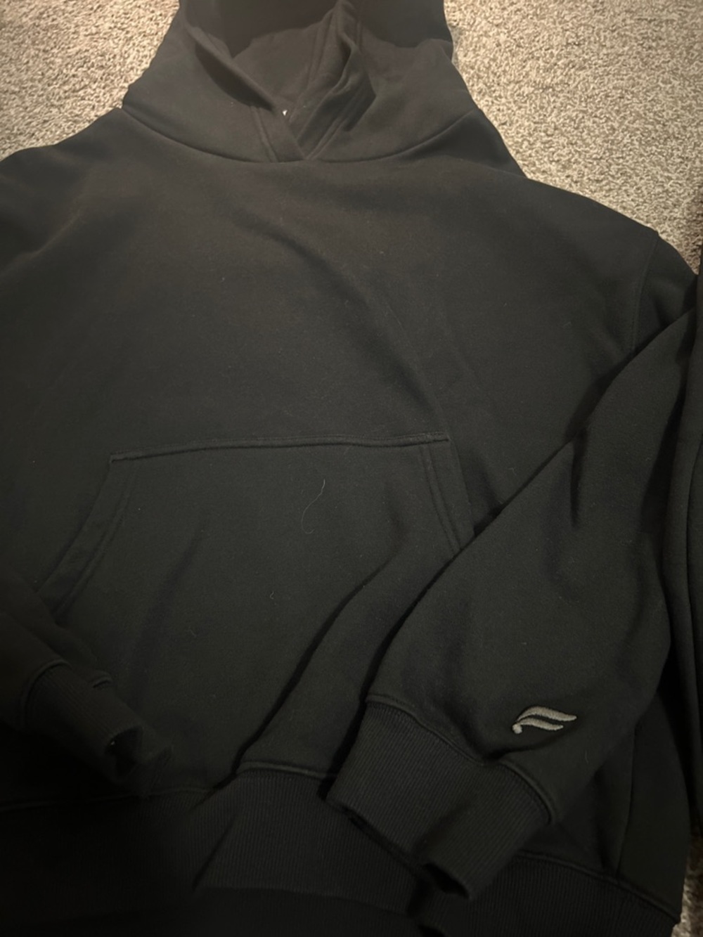 Black Hoodie and Sweatpants Set - Picture 2 of 3